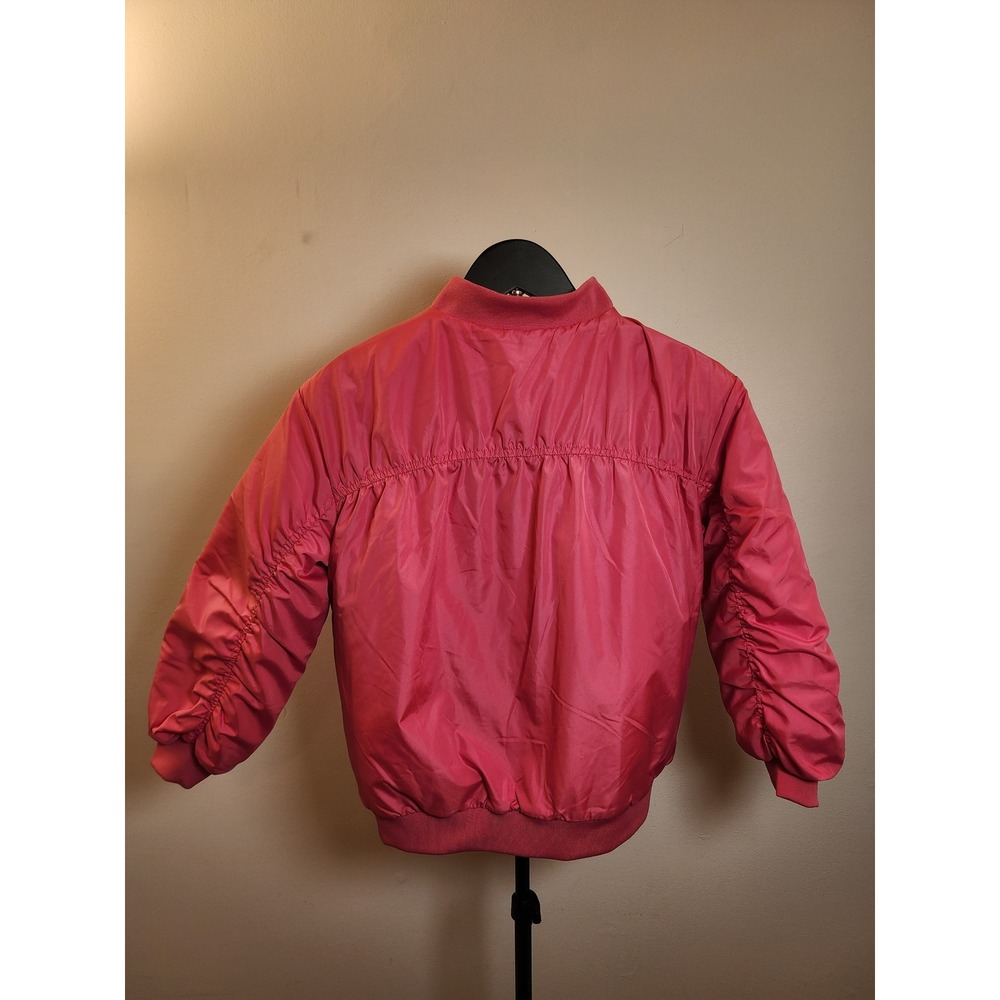 Wicked Movie Girl's Ruched Bomber Jacket Pink Size 7/8 - Know Your Power - Picture 3 of 5